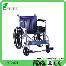 Silla de ruedas manual de acero ecomomic handicapped